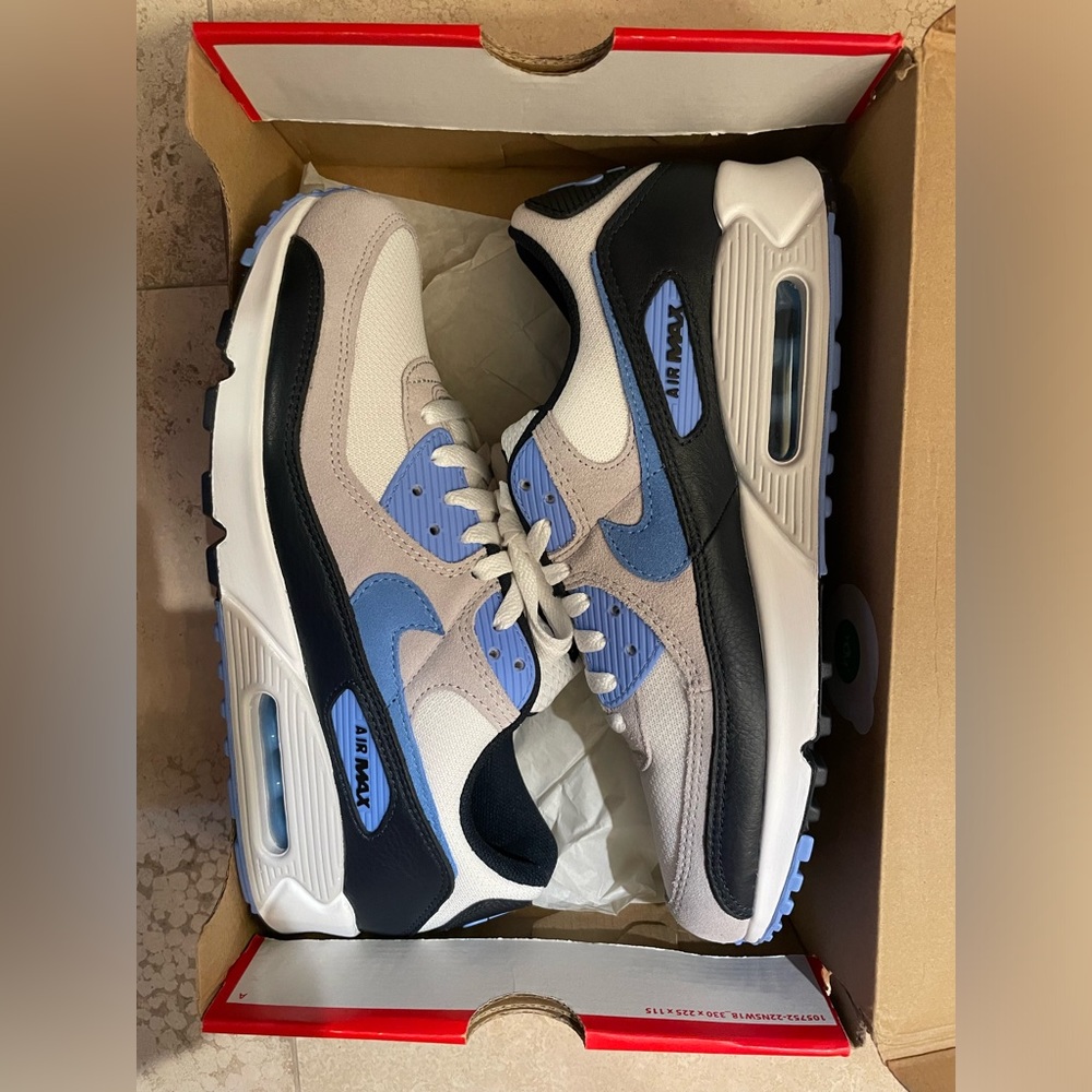 NIKE air max 90 white/university blue